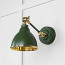 From The Anvil - Smooth Brass Brindley Wall Light in Slate - Smooth Brass  - 49716SSL - Choice Handles