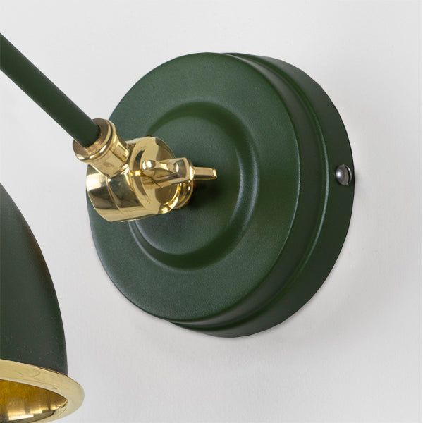 From The Anvil - Smooth Brass Brindley Wall Light in Heath - Smooth Brass  - 49716SH - Choice Handles