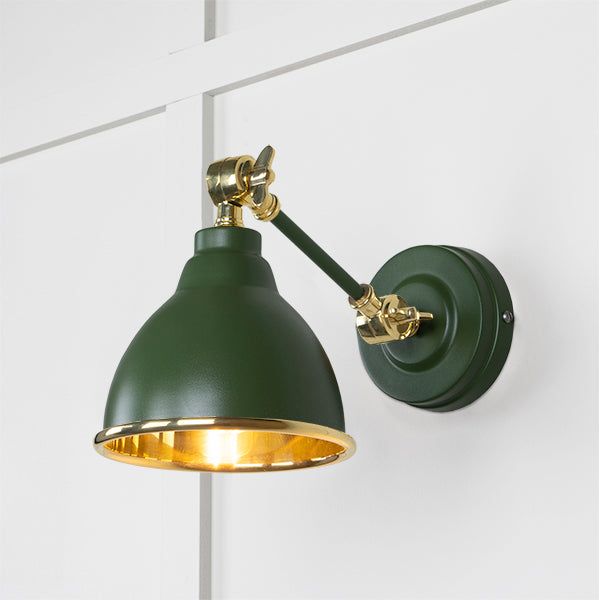From The Anvil - Smooth Brass Brindley Wall Light in Heath - Smooth Brass  - 49716SH