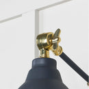 From The Anvil - Smooth Brass Brindley Wall Light in Slate - Smooth Brass  - 49716SSL - Choice Handles