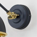 From The Anvil - Smooth Brass Brindley Wall Light in Slate - Smooth Brass  - 49716SSL - Choice Handles