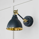 From The Anvil - Smooth Brass Brindley Wall Light in Soot - Smooth Brass  - 49716SSO - Choice Handles