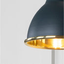 From The Anvil - Smooth Brass Brindley Wall Light in Soot - Smooth Brass  - 49716SSO - Choice Handles