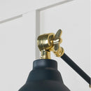 From The Anvil - Smooth Brass Brindley Wall Light in Soot - Smooth Brass  - 49716SSO - Choice Handles