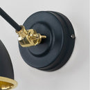 From The Anvil - Smooth Brass Brindley Wall Light in Soot - Smooth Brass  - 49716SSO - Choice Handles