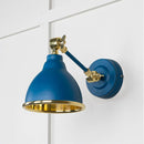 From The Anvil - Smooth Brass Brindley Wall Light in Upstream - Smooth Brass  - 49716SU - Choice Handles