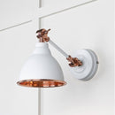 From The Anvil - Hammered Copper Brindley Wall Light in Flock - Hammered Copper  - 49717SF - Choice Handles