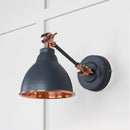 From The Anvil - Hammered Copper Brindley Wall Light in Soot - Hammered Copper  - 49717SSO - Choice Handles