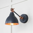 From The Anvil - Hammered Copper Brindley Wall Light in Slate - Hammered Copper  - 49717SSL - Choice Handles