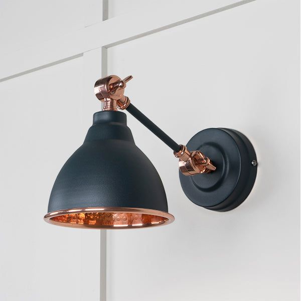 From The Anvil - Hammered Copper Brindley Wall Light in Teasel - Hammered Copper  - 49717STE - Choice Handles