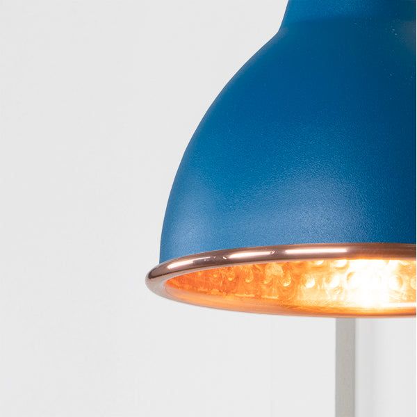 From The Anvil - Hammered Copper Brindley Wall Light in Upstream - Hammered Copper  - 49717SU