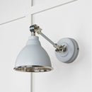 From The Anvil - Hammered Nickel Brindley Wall Light in Bluff - Hammered Nickel  - 49718SBL - Choice Handles