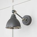 From The Anvil - Hammered Nickel Brindley Wall Light in Bluff - Hammered Nickel  - 49718SBL - Choice Handles