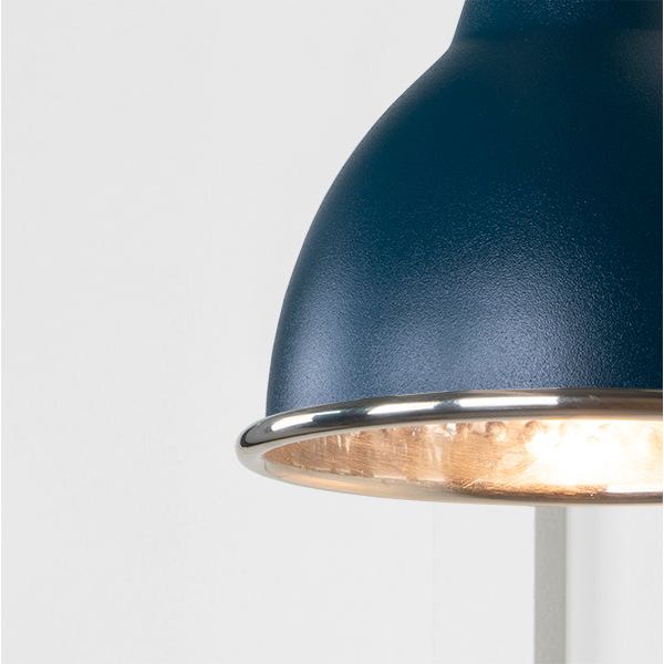 From The Anvil - Hammered Nickel Brindley Wall Light in Dusk - Hammered Nickel  - 49718SDU