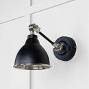 From The Anvil - Hammered Nickel Brindley Wall Light in Flock - Hammered Nickel  - 49718SF - Choice Handles
