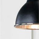 From The Anvil - Hammered Nickel Brindley Wall Light in Elan Black - Hammered Nickel  - 49718SEB - Choice Handles