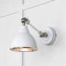 From The Anvil - Hammered Nickel Brindley Wall Light in Flock - Hammered Nickel  - 49718SF - Choice Handles