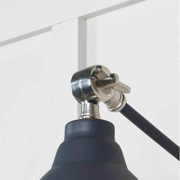 From The Anvil - Hammered Nickel Brindley Wall Light in Slate - Hammered Nickel  - 49718SSL - Choice Handles