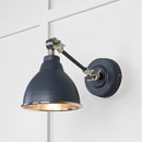 From The Anvil - Hammered Nickel Brindley Wall Light in Slate - Hammered Nickel  - 49718SSL - Choice Handles