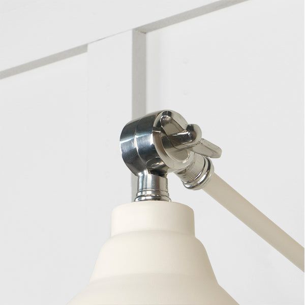 From The Anvil - Hammered Nickel Brindley Wall Light in Teasel - Hammered Nickel  - 49718STE