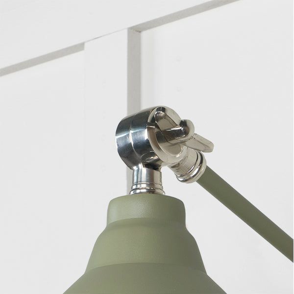 From The Anvil - Hammered Nickel Brindley Wall Light in Tump - Hammered Nickel  - 49718STU