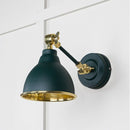 From The Anvil - Hammered Brass Brindley Wall Light in Dingle - Hammered Brass  - 49719SDI - Choice Handles