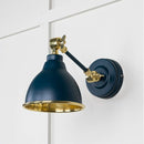 From The Anvil - Hammered Brass Brindley Wall Light in Dusk - Hammered Brass  - 49719SDU - Choice Handles