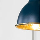 From The Anvil - Hammered Brass Brindley Wall Light in Dusk - Hammered Brass  - 49719SDU - Choice Handles