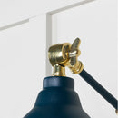 From The Anvil - Hammered Brass Brindley Wall Light in Dusk - Hammered Brass  - 49719SDU - Choice Handles