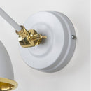 From The Anvil - Hammered Brass Brindley Wall Light in Flock - Hammered Brass  - 49719SF - Choice Handles