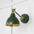 From The Anvil - Hammered Brass Brindley Wall Light in Heath - Hammered Brass  - 49719SH - Choice Handles
