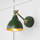 From The Anvil - Hammered Brass Brindley Wall Light in Heath - Hammered Brass  - 49719SH - Choice Handles