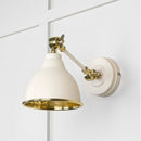 From The Anvil - Hammered Brass Brindley Wall Light in Tump - Hammered Brass  - 49719STU - Choice Handles