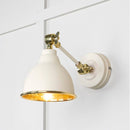From The Anvil - Hammered Brass Brindley Wall Light in Teasel - Hammered Brass  - 49719STE - Choice Handles