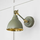 From The Anvil - Hammered Brass Brindley Wall Light in Upstream - Hammered Brass  - 49719SU - Choice Handles