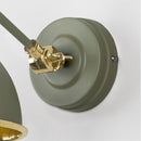 From The Anvil - Hammered Brass Brindley Wall Light in Tump - Hammered Brass  - 49719STU - Choice Handles