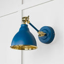 From The Anvil - Hammered Brass Brindley Wall Light in Upstream - Hammered Brass  - 49719SU - Choice Handles