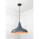 From The Anvil - Smooth Copper Frankley Pendant in Slate - Smooth Copper  - 49720SSL - Choice Handles