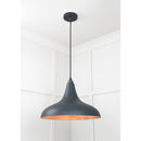 From The Anvil - Smooth Copper Frankley Pendant in Soot - Smooth Copper  - 49720SSO - Choice Handles