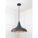 From The Anvil - Smooth Copper Frankley Pendant in Soot - Smooth Copper  - 49720SSO - Choice Handles