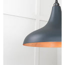 From The Anvil - Smooth Copper Frankley Pendant in Soot - Smooth Copper  - 49720SSO - Choice Handles