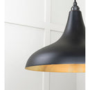 From The Anvil - Smooth Brass Frankley Pendant in Elan Black - Smooth Brass  - 49722SEB - Choice Handles