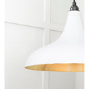From The Anvil - Smooth Brass Frankley Pendant in Flock - Smooth Brass  - 49722SF - Choice Handles