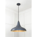 From The Anvil - Smooth Brass Frankley Pendant in Slate - Smooth Brass  - 49722SSL - Choice Handles