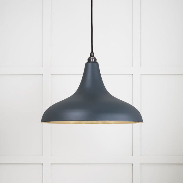 From The Anvil - Smooth Brass Frankley Pendant in Soot - Smooth Brass  - 49722SSO - Choice Handles
