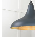 From The Anvil - Smooth Brass Frankley Pendant in Soot - Smooth Brass  - 49722SSO - Choice Handles