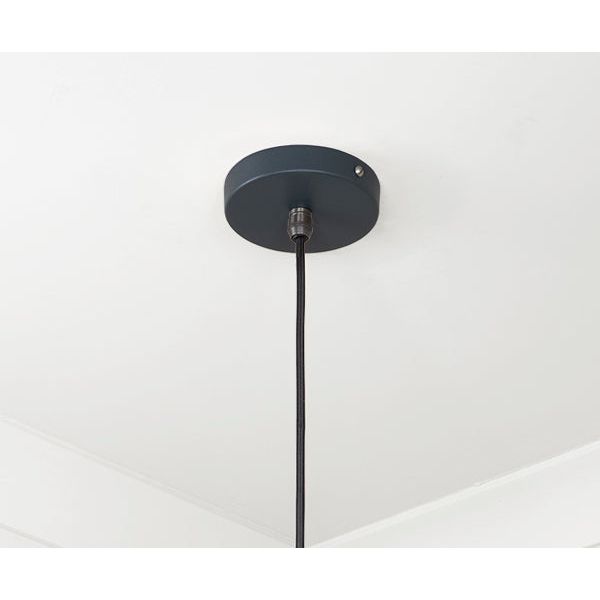 From The Anvil - Smooth Brass Frankley Pendant in Soot - Smooth Brass  - 49722SSO - Choice Handles