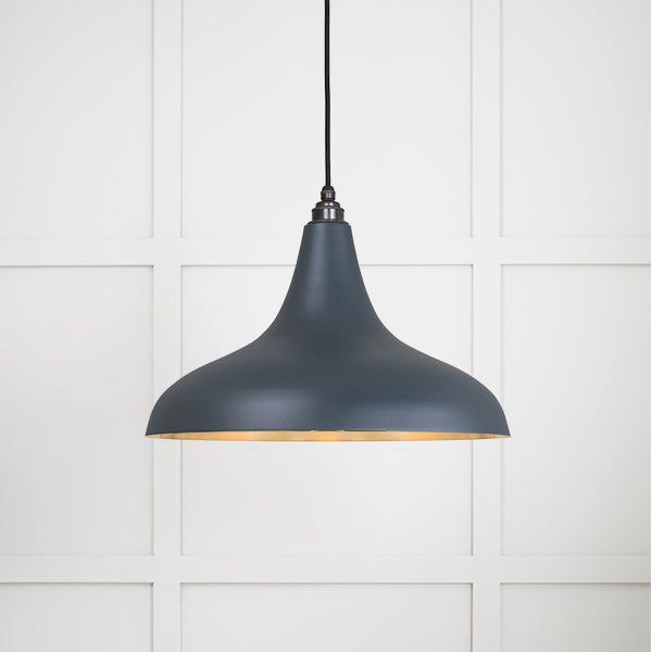 From The Anvil - Smooth Brass Frankley Pendant in Soot - Smooth Brass  - 49722SSO
