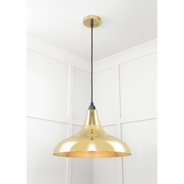 From The Anvil - Smooth Brass Frankley Pendant - Smooth Brass  - 49722 - Choice Handles