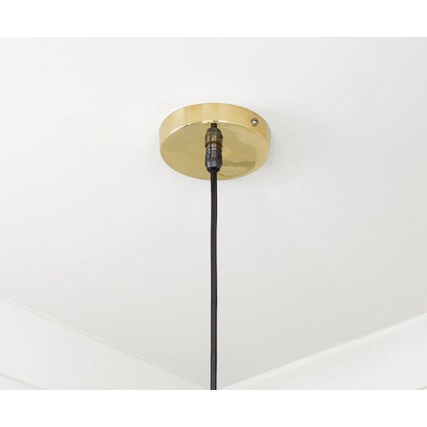 From The Anvil - Smooth Brass Frankley Pendant - Smooth Brass  - 49722 - Choice Handles